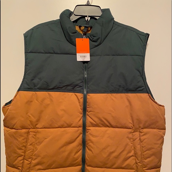 St. John’s Bay Vest, Green and Brown, L, XL - Picture 2 of 10